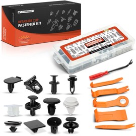 A-Premium 100PCS Front Bumper Fender Door Trim Rocker Molding Kits Compatible with Toyota Camry 2018-2023, with 1PC Fastener Remover