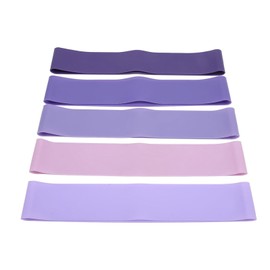5pcs Resistance Band Set Home Yoga Fitness Silicone Stretch Workout Exercise Band for Men Women