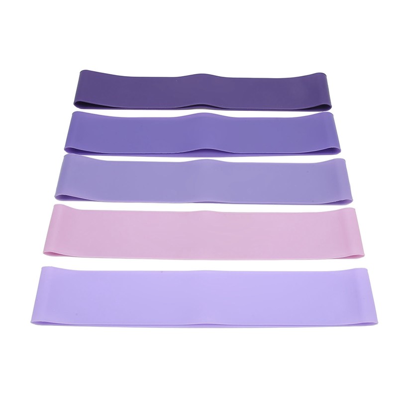 5pcs Resistance Band Set Home Yoga Fitness Silicone Stretch Workout