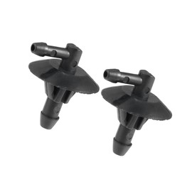 Motoforti Windshield Wiper Washer Nozzle Spray Jet, for Dodge Sprinter 2500 Base 2.7L L5 2003-2009, Plastic, 5125061AA, Black, 2pcs