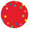 11" Dots Classroom Floor Decal (Red)