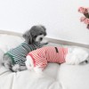 Hdwk&Hped Soft Cotton Dog Pajamas for All Seasons, Striped Pet