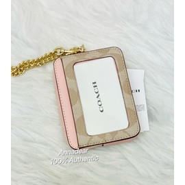 Coach NWT Coach Coach X Observed By Us Zip Card Case In Signature Canvas CU403