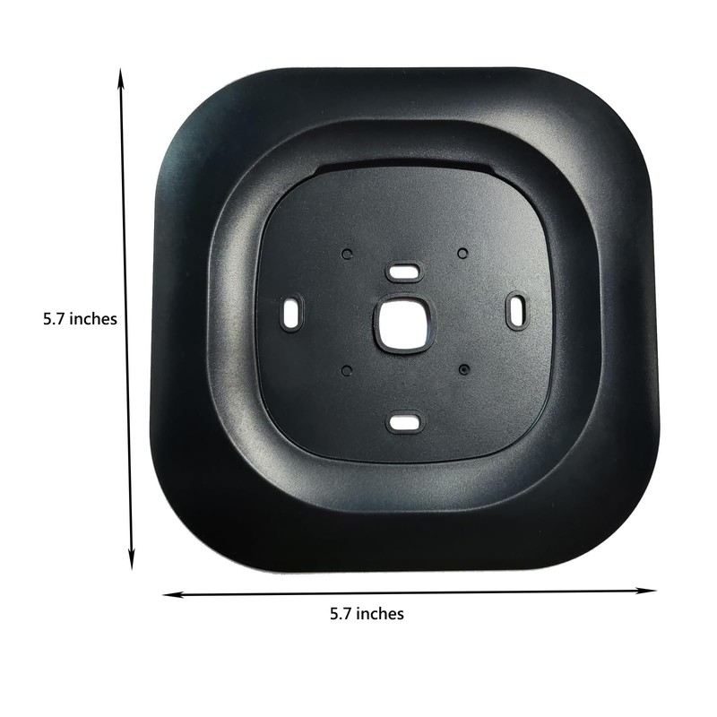 CAMGJORT Black Thermostat Decorative Wall Plate Bracket Compatible with New