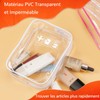 MORICOH Kulturbeutel, transparent, mit Reiseflaschen, 14-teiliges Set (100 ml) und