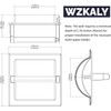 WZKALY Polished Chrome Recessed Toilet Paper Holder, Bathroom Wall Mount