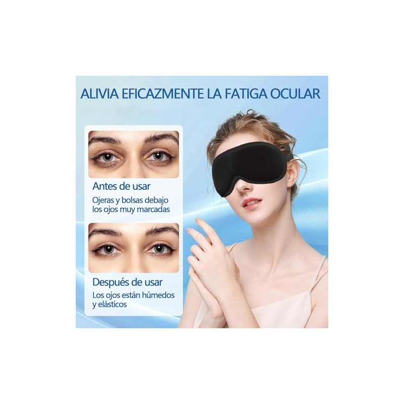 Máscara térmica para para ojos secos,Máscara de Ojos Calentada,Antifaz Termico
