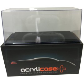 Acrylicase Clear Display Show CASE for 1/18 Diecast Car Black Base