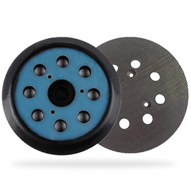 743081-8 Hook and Loop 125 mm Round Base with 8 Holes Compatible with Milwau-keee 51-36-7090, 51-36-7100, Ma-Kita Electronic Orbital Sander BO5021/BO5030/BO5031/BO5040/BO5041K M92 04 by PoWeka