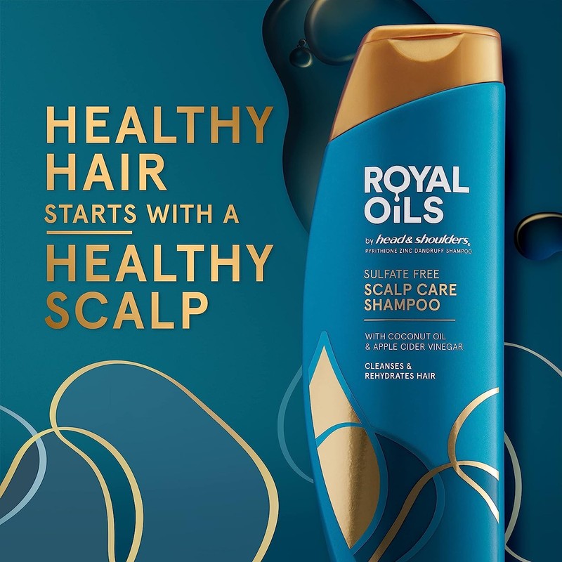 Head & Shoulders Royal Oils Moisturizing Anti-Dandruff Shampoo, 12.8 fl