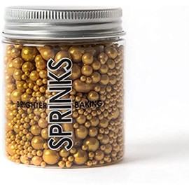 Sprinks Bubble and Bounce Sprinkles 75 g, Matte Gold
