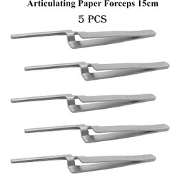 Articulating Paper Forceps Straight 15cm Paper Holder Tweezer Dental Restoration Plier 5 Pcs # APF2