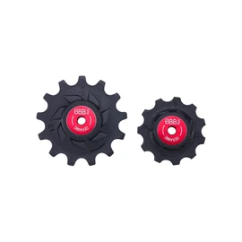 BBB Cycling Derailleur Pulley Ceramic 11-Teeth and 13-Teeth Rear Shimano 11-Speed Jockey Wheels Roller Urban Road Bike MTB Bicycle RollerBoys Ceramic BDP-18, Black, One Size