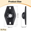 uxcell 16 Pcs Self Adhesive Caster Wheels, 360 Degree Rotation