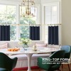 PANELSBURG Bunk Bed Curtains for Bottom,Navy Blue Blackout Short Kids