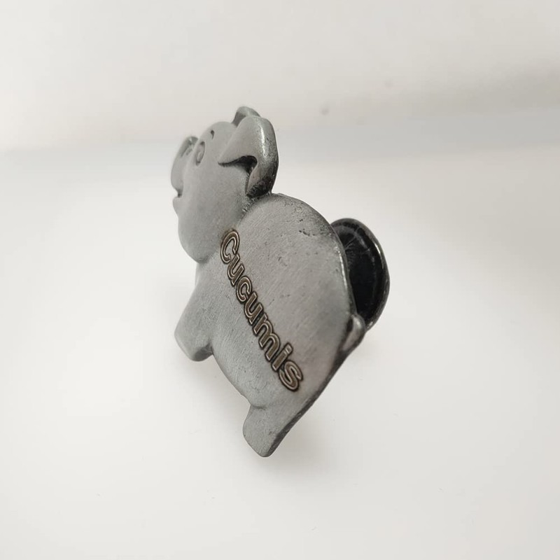 Cucumis 6Pcs Metal Unique and Cute Pig Knobs Animal Handle