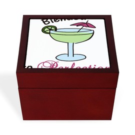 CafePress Blended to Perfection Memory Keepsake Jewelry Box, 5"x5"x3.75"