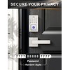 Tinewa Square Keyless Entry Door Lock with 2 Lever Handles,