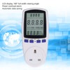 Power Meter Plug with Battery LCD 7 Display Modes Electricity