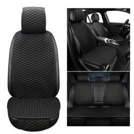 CAPITAUTO Car Seat Covers Cushion Pad,Seat Covers for Cars,Super Breathable,Storage Bags,Anti-Slip,Universal Automotive Seat Covers Fit for Most Sedans SUV Pick-up(Lantern Black Full Set)
