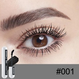 Apooliy Colorful Mascara and Makeup Remover Set,Smudge-Proof Black Mascara,Blue Purple Long lasting Charming Voluminous