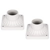 LIT-PaTH Outdoor Post Light Mounting Base, Pier Mount Base with
