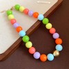 ANDKISS Colorful Chunky Beaded Necklace for Women, Statement Boho Necklace