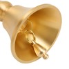 Hand Call Bell Easy Cleaning Portable Brass Material 13x6.5cm Decorative