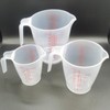 Multi-Purpose Measuring Cup Set - 1/2/4 Cup BPA-Free Unbreakable Plastic