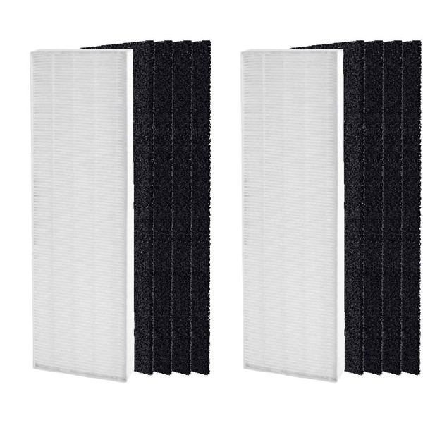Nispira HEPA Filter Replacement Compatible with Fellowes AeraMax 90/100/DX5 DB5 Air Purifier. Compared to Part 40101701 9287001 9324001, 2 Filters