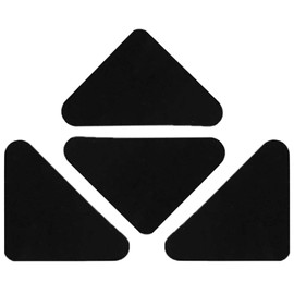 4 Pack Rug Grippers - Anti Curl Corner Grippers for Laminate, Wooden, or Tiled Floors, Carpet Rug Corner Tape Grippers with Strong Grip Technology, Stops Rug from Curling and Slipping