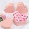 Oairse Pink Gift Boxes with Lids for Present Heart Shaped