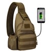 HUNTVP Tactical Military Chest Bag Molle Crossbody Shoulder Sling Pack