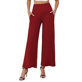 Arolina Women's Stretchy Wide Leg Palazzo Lounge Pants with Pockets Casual Comfy High Waist Palazzo Pants for Women Dressy