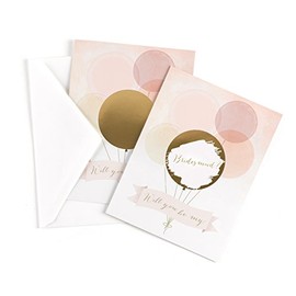 Hortense B. Hewitt Wedding Party Scratch Off Card, Will You Be My Bridesmaid Champagne 4.5 x 6.25-Inch