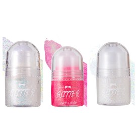 Face Glitter, Glitter Gel Roll On for Hair, Face and Body, Roll-on Body Glitter Gel, Mermaid Festival Glitter Make-Up Rave