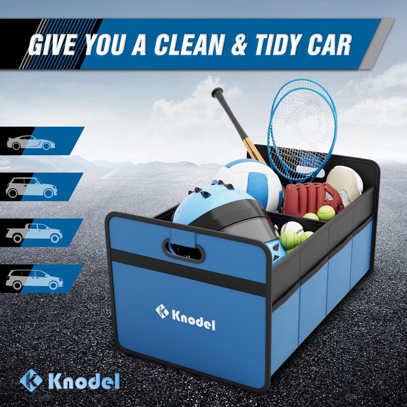K KNODEL Car Trunk Organizer, Foldable Organizer for Car, Automotive
