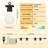 BYIZO LED Outdoor String Lights with 10 Shatterproof Edison Bulbs,