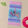 CafePress Unicorn Face Cute Girl 35"x70", Oversized, Soft Beach Towel