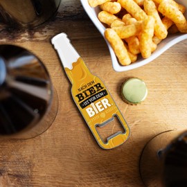 GRUSS & CO Bottle opener motif "Nach dem Bier ist vor dem Bier", funny bottle opener with magnet, men's gift, party gift, 48596