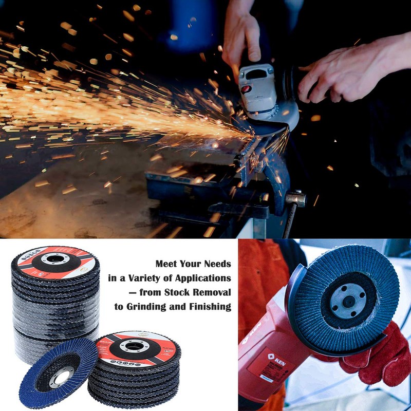 28 Pack 4 1/2 Inch Flap Disc Angle Grinder Sanding