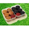 StonKraft Carrom Wooden Coins with Plastic Box (Without Beater) -