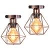 TOKIUS Ceiling Light 16 cm Vintage Ceiling Light in Industrial