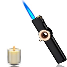 CIEUXIFSR Cool Gadgets Metal Gears Butane Torch Lighters Refillable Novelty Lighter for Fireplace Candle Camping BBQ (Without Gas) (05)