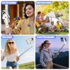 Adiwo Portable Pocket Selfie Stick, Extendable Mini Selfie Stick for