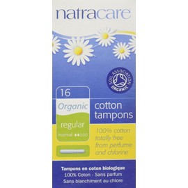Natracare Organic Applicator Regular Tampons 16 per pack by Natracare