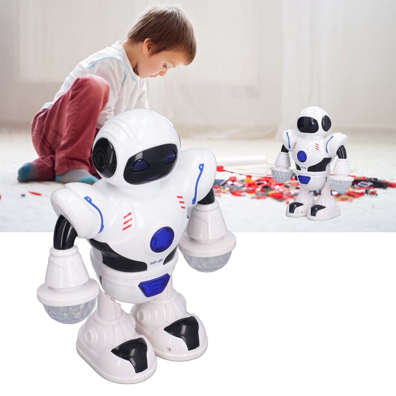 Electric Robot Toys Cooling Light Swing Arms Legs Dancing Robot