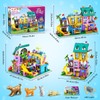 HOGOKIDS Girl Friends Family House Building Toy with Light for