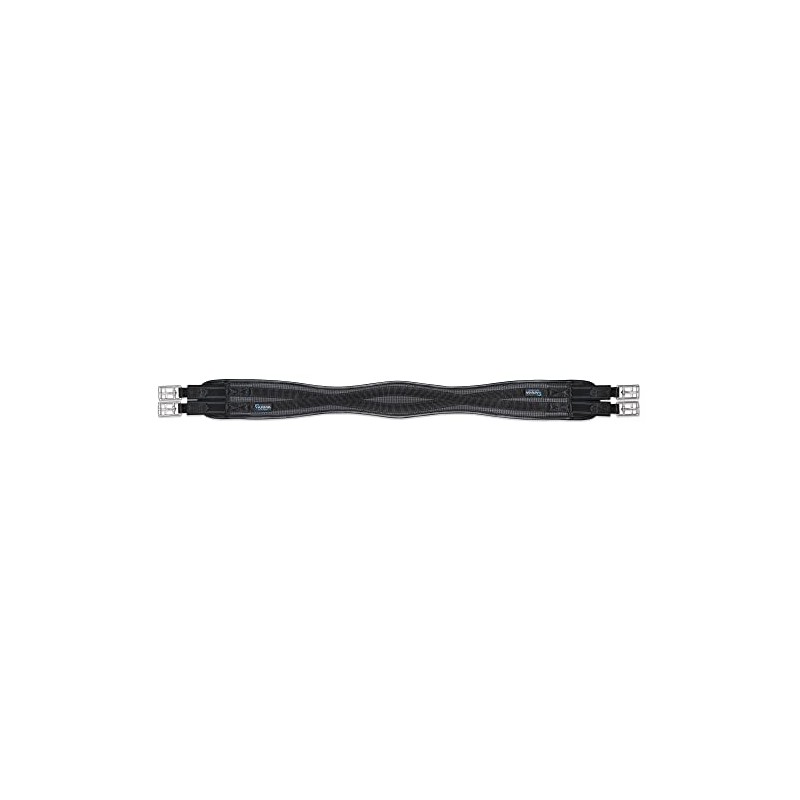 Shires Anti-chafe Elastic Contour Girth - Black: 54