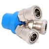 3Pcs 3Way Air Quick Coupling CType Round Tee Pneumatic Connector